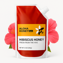 Load image into Gallery viewer, Raw Honey Infused with Hibiscus Flowers 10 oz (285 g)